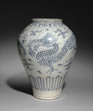 Jar with Dragon Design, 1700s. Creator: Unknown.