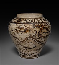 Jar with Dragon: Cizhou Ware, 1271-1368. Creator: Unknown.