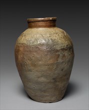 Jar with Incised Combed Shoulder Designs: Bizen Ware, Muromachi Period (1392-1573). Creator: Unknown.