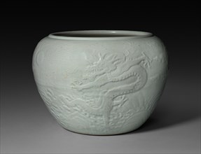 Jardiniere with Dragon in Waves, 1662-1722. Creator: Unknown.