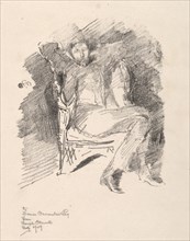 Joseph Pennell, No. 2, 1896. Creator: James McNeill Whistler (American, 1834-1903).