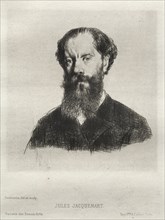 Jules Jacquemart, 1876. Creator: Marcellin Gilbert Desboutin (French, 1823-1902); Gazette des Beaux-Arts.