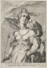 Juno, c. 1595. Creator: Jan Saenredam (Dutch, 1565-1607).