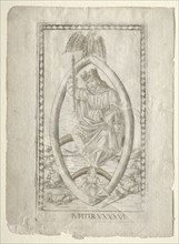 Jupiter (from the Tarocchi, series A: Firmaments of the Universe, #46), before 1467. Creator: Master of the E-Series Tarocchi (Italian, 15th century).
