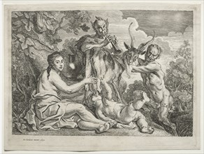 Jupiter Nourished by the Goat Almathea, 1652. Creator: Jacob Jordaens (Flemish, 1593-1678).