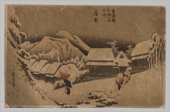Kambara: Evening Snow, 1797-1858. Creator: Unknown.