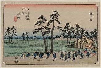 Kano, from the series Sixty-nine Stations of the Kisokaido, c. 1835-37. Creator: Utagawa Hiroshige (Japanese, 1797-1858).