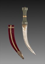 Khanjar dagger, c. 1600s. Creator: Unknown.