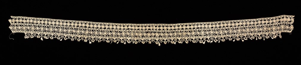 Knotted Lace Collar and Cuff, 17th century. Creator: Unknown.