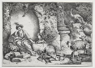 La Mèlancolie , c. 1660-1665. Creator: Giovanni Benedetto Castiglione (Italian, 1609-1664).