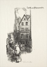La Rue Pirouette. Creator: Auguste Louis Lepère (French, 1849-1918).