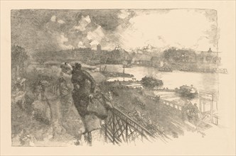 La Seine au Pont dAusterlitz, 1866. Creator: Auguste Louis Lepère (French, 1849-1918).