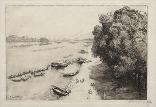 La Seine au Pont Nationale, 1914. Creator: Auguste Louis Lepère (French, 1849-1918).