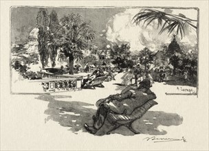 La Terrasse des Arts Libéraux. Creator: Auguste Louis Lepère (French, 1849-1918).