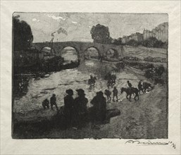 LAbreuvoir du Pont Marie. Creator: Auguste Louis Lepère (French, 1849-1918).