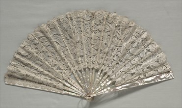 Lace Fan, c. 1860. Creator: Unknown.