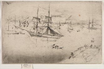 Lagoon: Noon, 1886. Creator: James McNeill Whistler (American, 1834-1903).