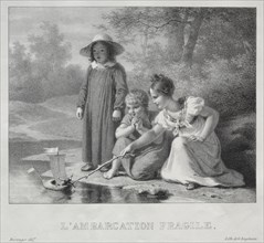 LAmbarcation fragile. Creator: Antoine Béranger (French, 1785-1867).