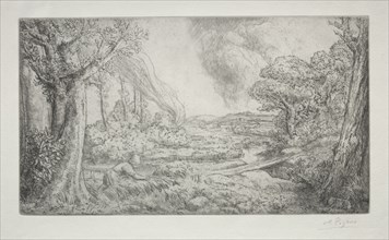 Landscape (Paysage). Creator: Alphonse Legros (French, 1837-1911).