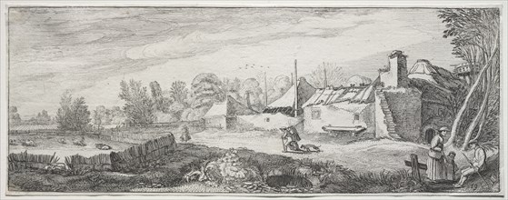 Landscape with a Farm. Creator: Jan van de Velde (Dutch, 1620-1662).
