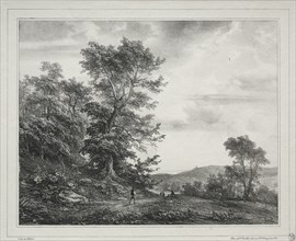 Landscape with Figures, 1817. Creator: Théodore Gudin (French, 1802-1880).