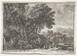 Landscape with Satyrs. Creator: Herman van Swanevelt (Dutch, c. 1600-1655).