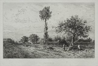 Landscape. Creator: Charles-Émile Jacque (French, 1813-1894).