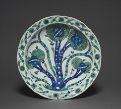 Large Dish with Artichokes, c. 1535-1540. Creator: Unknown.