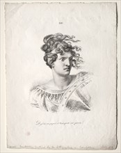 Lart de la lithographie: Head of an Amazon. Creator: Alois Senefelder (German, 1771-1834).
