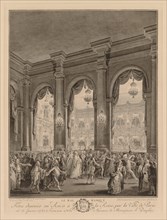 Le bal masqué donné à lHôtel de Ville, le 23 janvier 1782. Creator: Jean-Michel the Younger Moreau (French, 1741-1814).