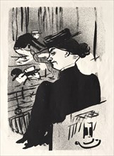 Le Café-concert: Une Spectatrice, 1893. Creator: Henri de Toulouse-Lautrec (French, 1864-1901).