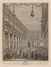 Le festin royal à lHôtel de Ville, le 21 janvier 1782. Creator: Jean-Michel the Younger Moreau (French, 1741-1814).