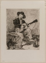 Le Guitarrero, 1861. Creator: Edouard Manet (French, 1832-1883).