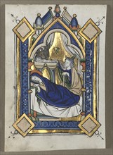 Leaf Excised from a Psalter: The Nativity, c. 1260. Creator: Unknown.