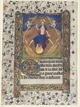Leaf from a Book of Hours: Christ in Judgment, c. 1415. Creator: Boucicaut Master (French, Paris, active about 1410-25), workshop of.