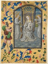 Leaf from a Book of Hours: Presentation in the Temple, c. 1470-1480. Creator: Guillaume Vrelant (Flemish, c. 1454-1481).