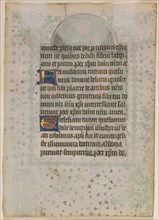 Leaf from a Book of Hours: Text (verso), c. 1410-20. Creator: Boethius Illuminator (Flemish, active c. 1414-20).
