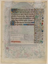 Leaf from a Book of Hours: Text (verso), c. 1430. Creator: Unknown.