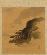 Leaf from Album of Seasonal Themes: Quail in Grass, 1847. Creator: Shibata Zeshin (Japanese, 1807-1891).
