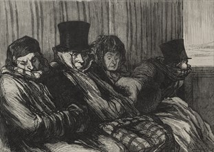 Les chemins de fer: train de plaisir: dix degrés dennue et de mauvaise humeur. Creator: Honoré Daumier (French, 1808-1879).