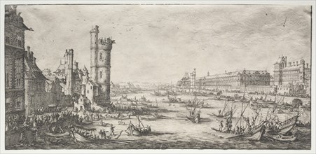 Les deux grandes vues de Paris: Vue du Louvre, 1628-1630. Creator: Jacques Callot (French, 1592-1635).