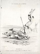 Les Plaisirs de la chasse: Maladresse, 1842. Creator: Alade Joseph Lorentz (French, 1813-after 1858).