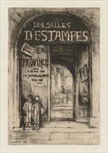 Les Salles dEstampes en Province, 1877. Creator: Félix Hilaire Buhot (French, 1847-1898).