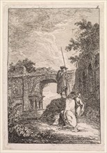Les Soirées de Rome: LArc de triomphe, 1763-1764. Creator: Hubert Robert (French, 1733-1808).