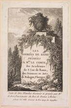 Les Soirées de Rome: Title Page, 1763-1764. Creator: Hubert Robert (French, 1733-1808).