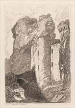 Liber Studiorium: Ragland Castle, Monmouhshire, 1838. Creator: John Sell Cotman (British, 1782-1842); H. G. Bohn.