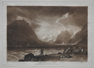 Liber Studiorum: Lake of Thun, Swiss. Creator: Joseph Mallord William Turner (British, 1775-1851).