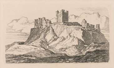 Liber Studiorum: Plate 30, Bambro Castle, Northumberland, 1838. Creator: John Sell Cotman (British, 1782-1842).
