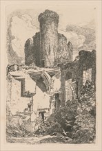 Liber Studiorum: Plate 31, Conway Castle, N. Wales, 1838. Creator: John Sell Cotman (British, 1782-1842).