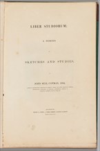 Liber Studiorum: Title Page, 1838. Creator: John Sell Cotman (British, 1782-1842).